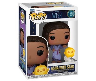 Funko Pop! Figura de Vinyl  Disney Wish: Asha with Star - 1390 For Cheap