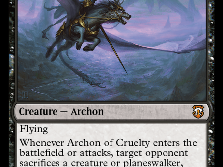 Archon of Cruelty (Ripple Foil) [Modern Horizons 3 Commander] Online Hot Sale