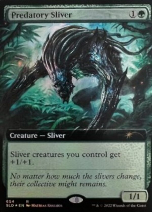 Predatory Sliver (Extended Art) [Secret Lair Drop Promos] For Sale