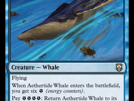 Aethertide Whale (Ripple Foil) [Modern Horizons 3 Commander] For Sale