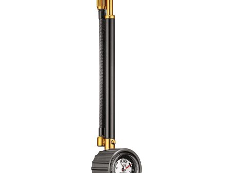 Lezyne Shock Drive Pump with Braided Hose and 400psi Gauge Black Supply